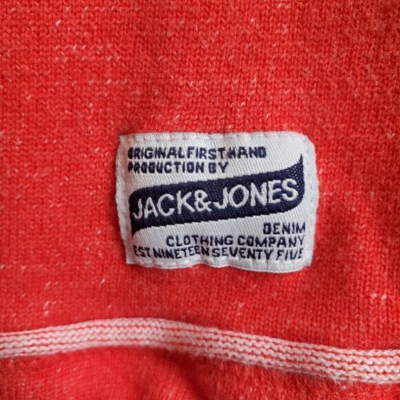 Jack & Jones Orange Hoodie, Size Small - Picture 4 of 9